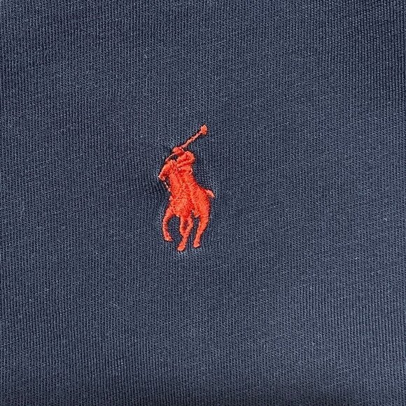 2 Polo Ralph Lauren Men's Short Sleeve T-Shirts Salmon Pink Navy Blue Size S - Picture 4 of 8